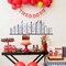 Kid's Firefighting Theme 5th Birthday Cake Topper - Fire Themed Party Fire Truck Ladder Fire Hydrant Fire Hat Happy Birthday Decoration